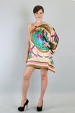 ELI CAFTAN DRESS (IVORY MULTI)-D7224