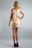 PAULA SHIFT DRESS  (GOLD)-D7444