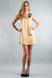 PAULA SHIFT DRESS  (GOLD)-D7444