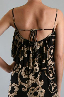 PATRICE LONG DRESS (BLACK)-D7698