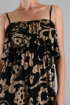 PATRICE LONG DRESS (BLACK)-D7698