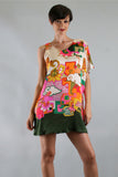 DOLLY ASYMMETRICAL DRESS (MULTI)-D7800