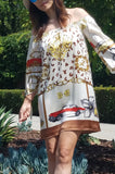 TINA OFF SHOULDER DRESS-D7986