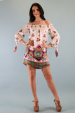 ALEXANDRA LONG SLEEVE DRESS (WHITE)-D8082