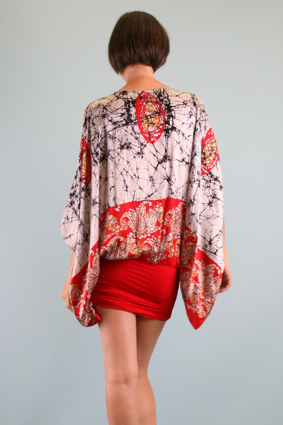 DAHLIA BLOUSON DRESS (RED)- D8489