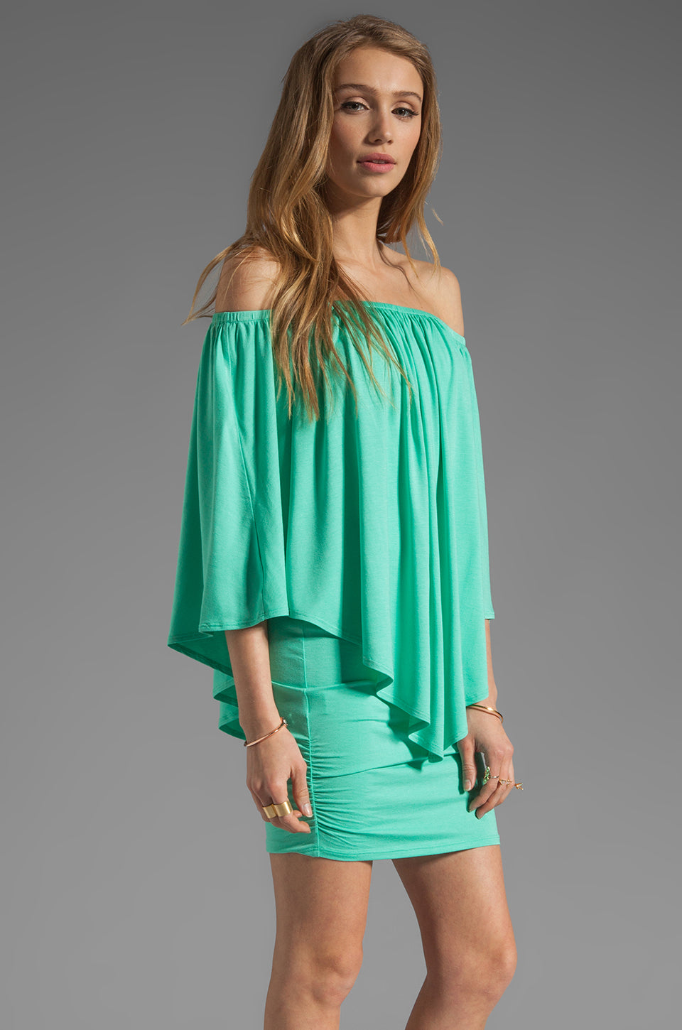 MINA CONVERTIBLE DRESS (SEAFOAM)-JD7081