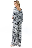 JILL STRAPLESS JUMPSUIT (LT. GREY TIE DYE)- JD7152T (VD9538)