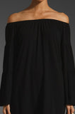 JENNA OFF SHOULDER DRESS (BLACK)-JD7461