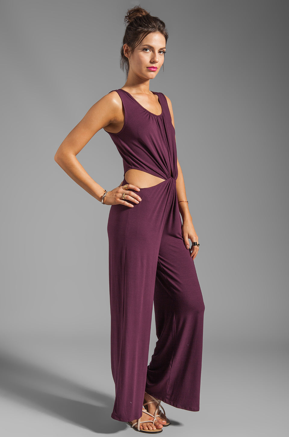 SAVANNAH JUMPSUIT (WINE)-JD8015