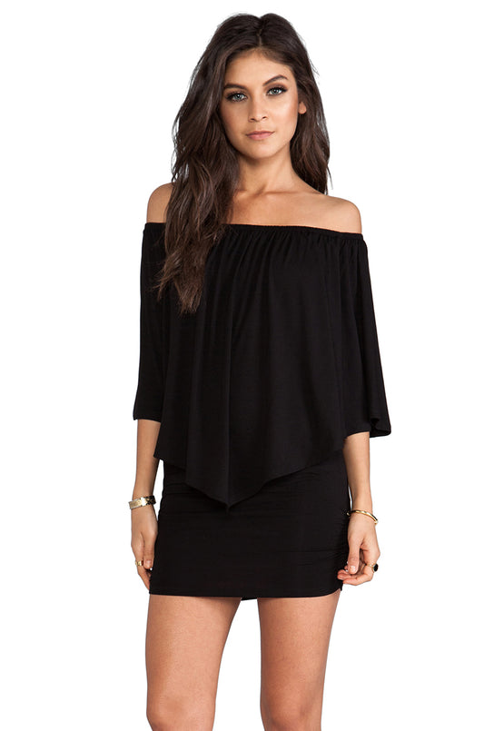 MINA CONVERTIBLE DRESS (BLACK)-JD7081