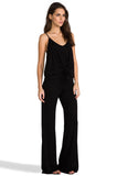 Scarlet Tie Jumpsuit (Black)-JD7702