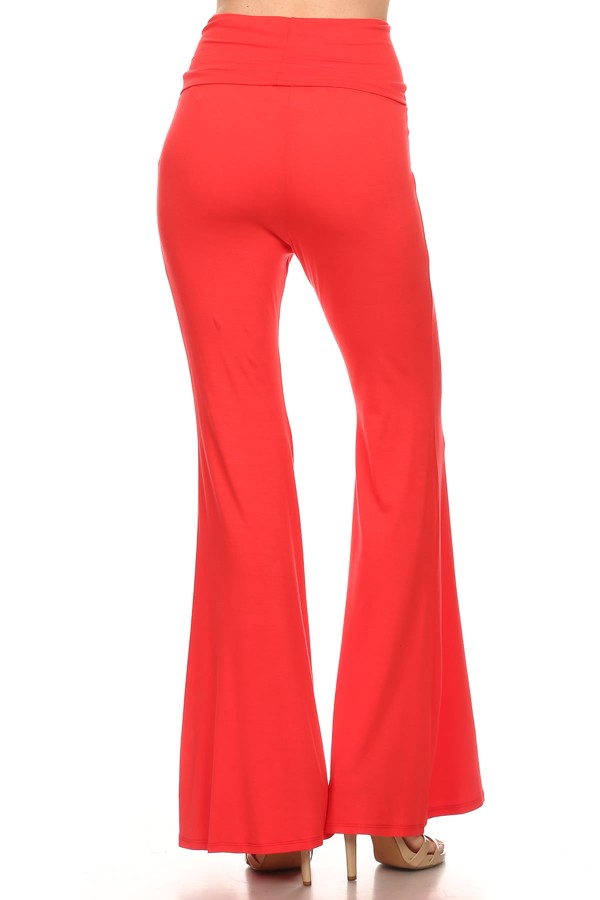 FLARE ROLLOVER PANTS (DARK ORANGE)- JP9121