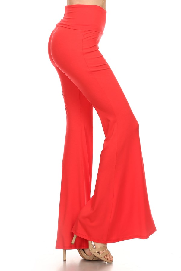 FLARE ROLLOVER PANTS (DARK ORANGE)- JP9121
