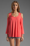 Brenda Bell Sleeve Top (Coral)-JT7365