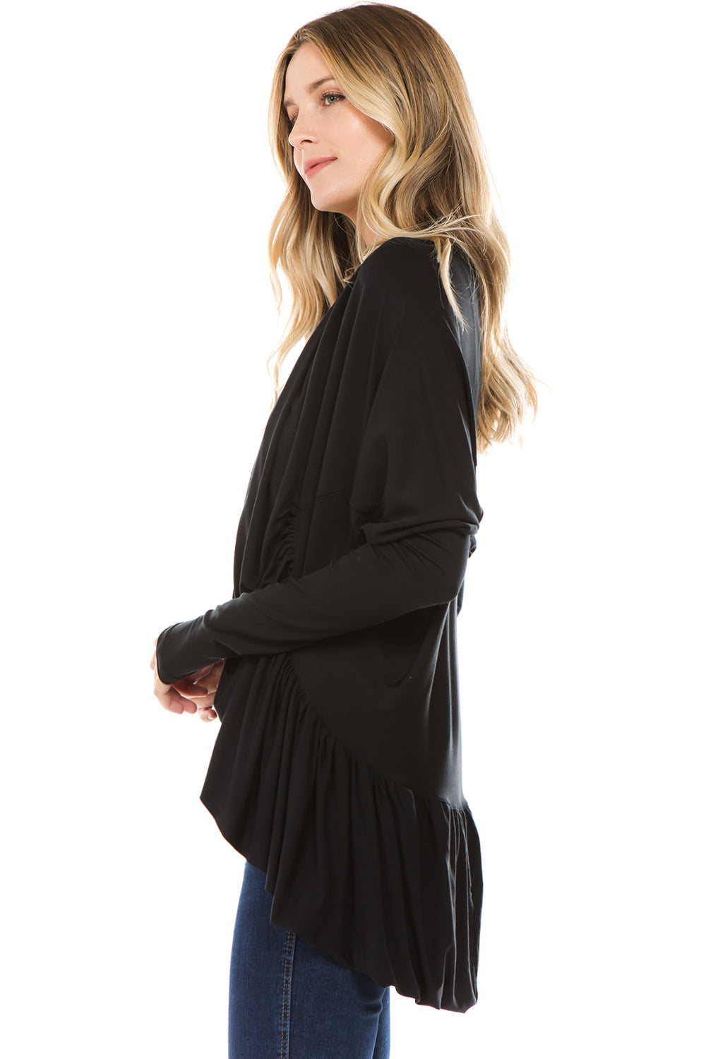 LIZ SHORT CARDIGAN(BLACK)-JT8298