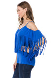 SIENNA OPEN SHOULDER TOP (ROYAL BLUE)- JT9150