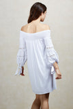 KARISSA OFF THE SHOULDER DRESS (WHITE)-VD1721