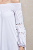 KARISSA OFF THE SHOULDER DRESS (WHITE)-VD1721