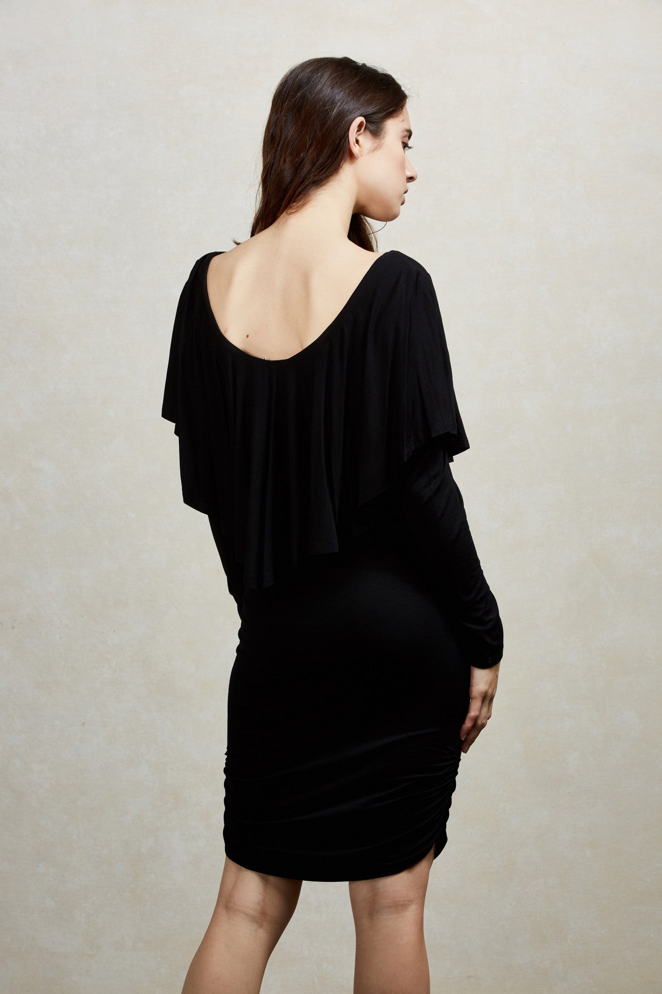 ORLANTHA MIDI DRESS (Black)-VD1554