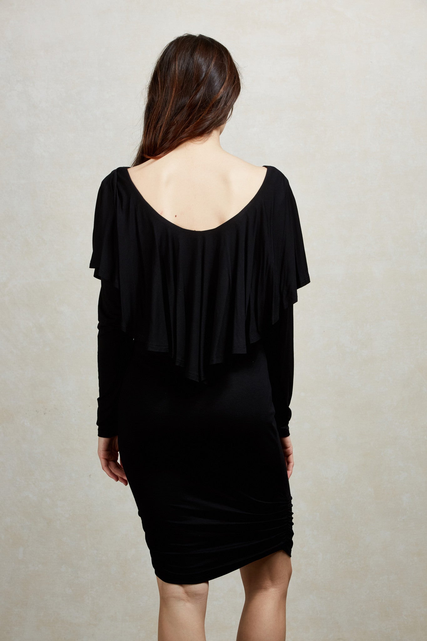 ORLANTHA MIDI DRESS (Black)-VD1554