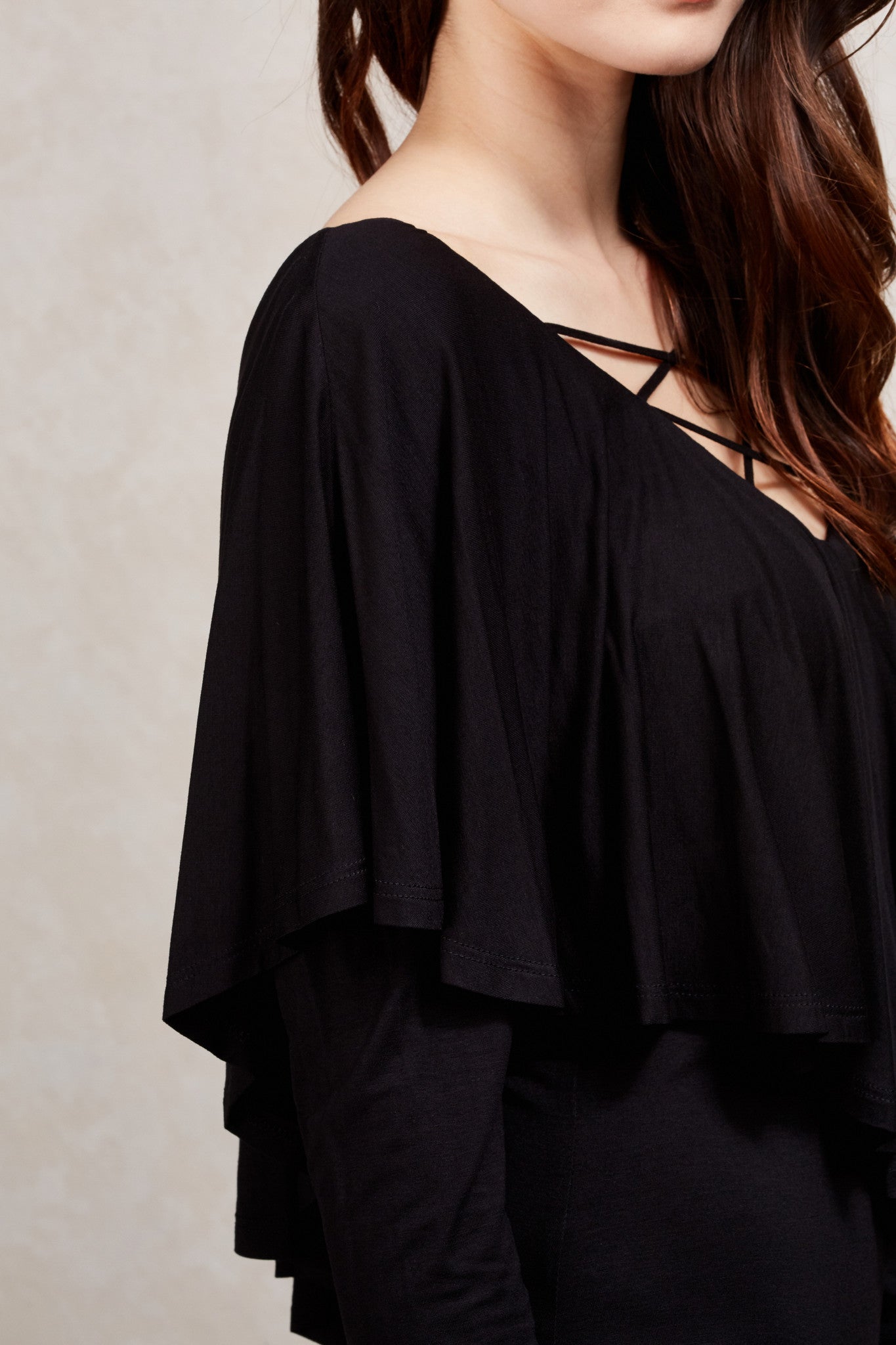 ORLANTHA MIDI DRESS (Black)-VD1554