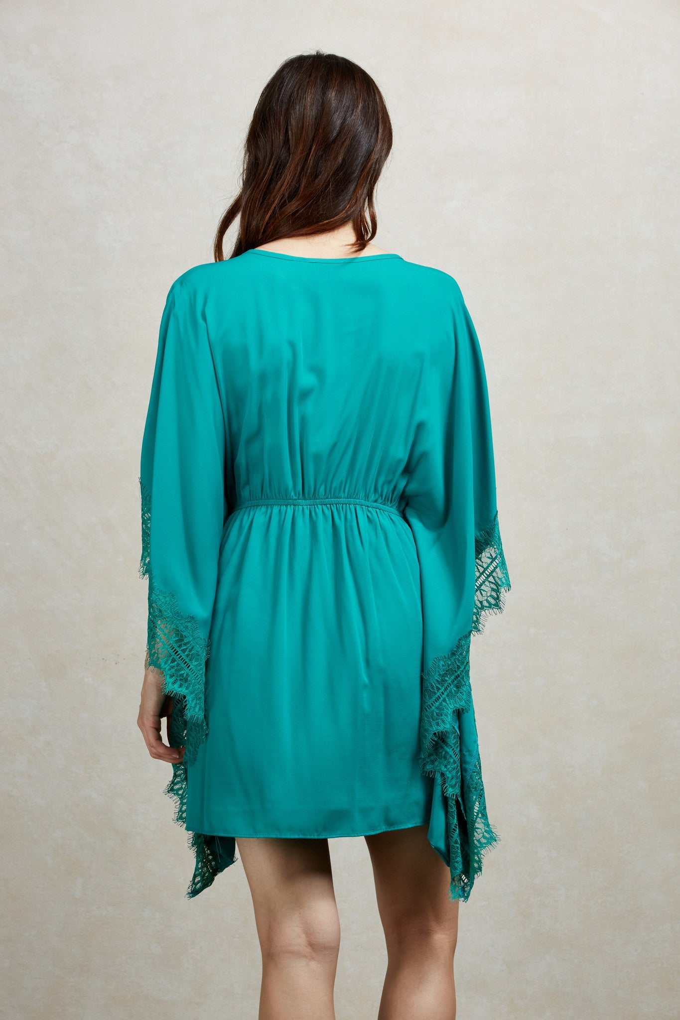 KARINA KIMONO TUNIC DRESS (Green)-VD1179