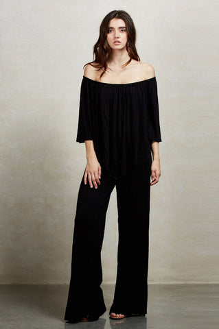 JILL STRAPLESS JUMPSUIT ( Black, Grey, White, Red,  Aqua, Copper)- JD7152