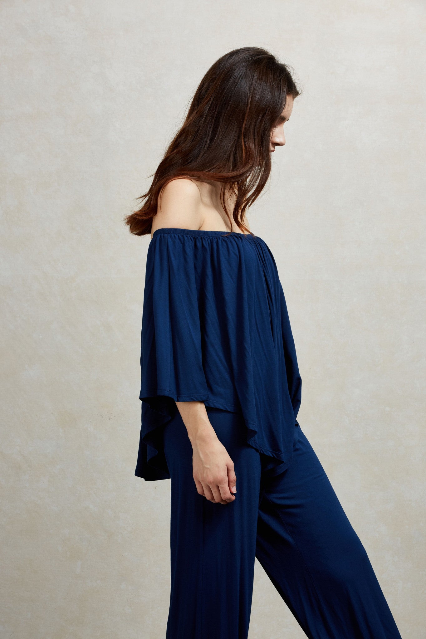 JILL STRAPLESS JUMPSUIT (Navy, Charcoal, Royal Blue, Dark Brown, L. Brown, Purple)- JD7152