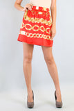 CHAIN SKIRT (RED)-S7415