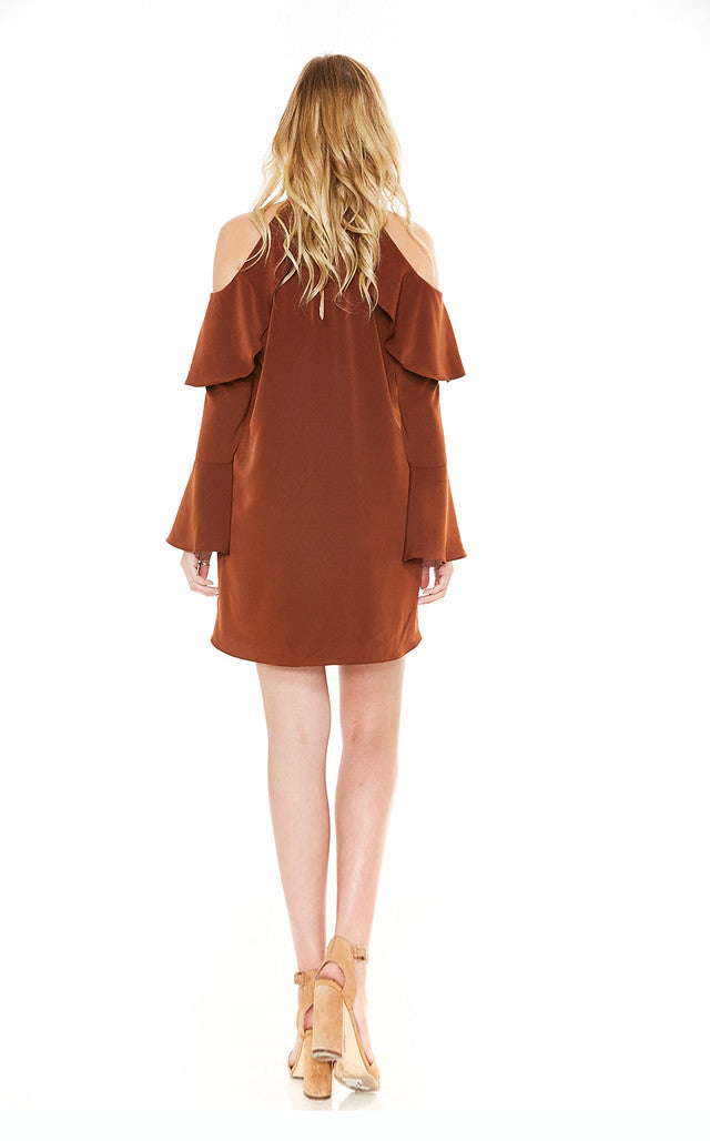 SALLIE DRESS (Brown)-VD1935