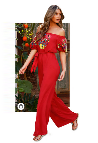 EMBROIDERED JUMPSUIT-CVD1495