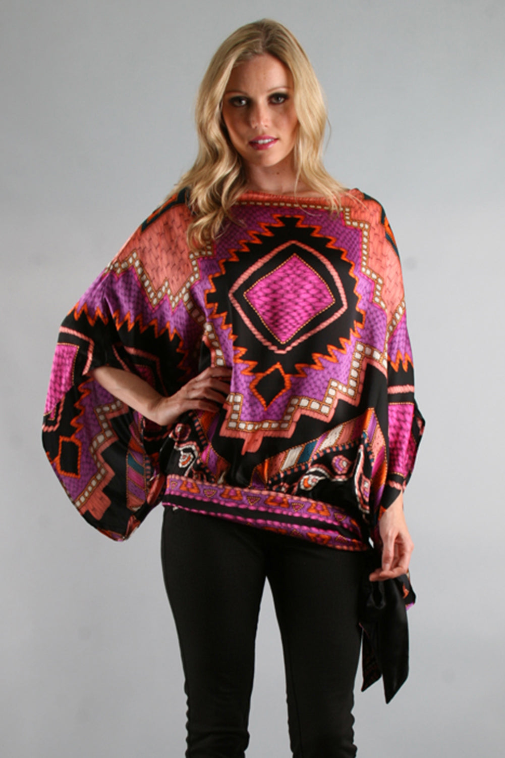 NATIVE BLOUSON TOP (MULTI)-T7490
