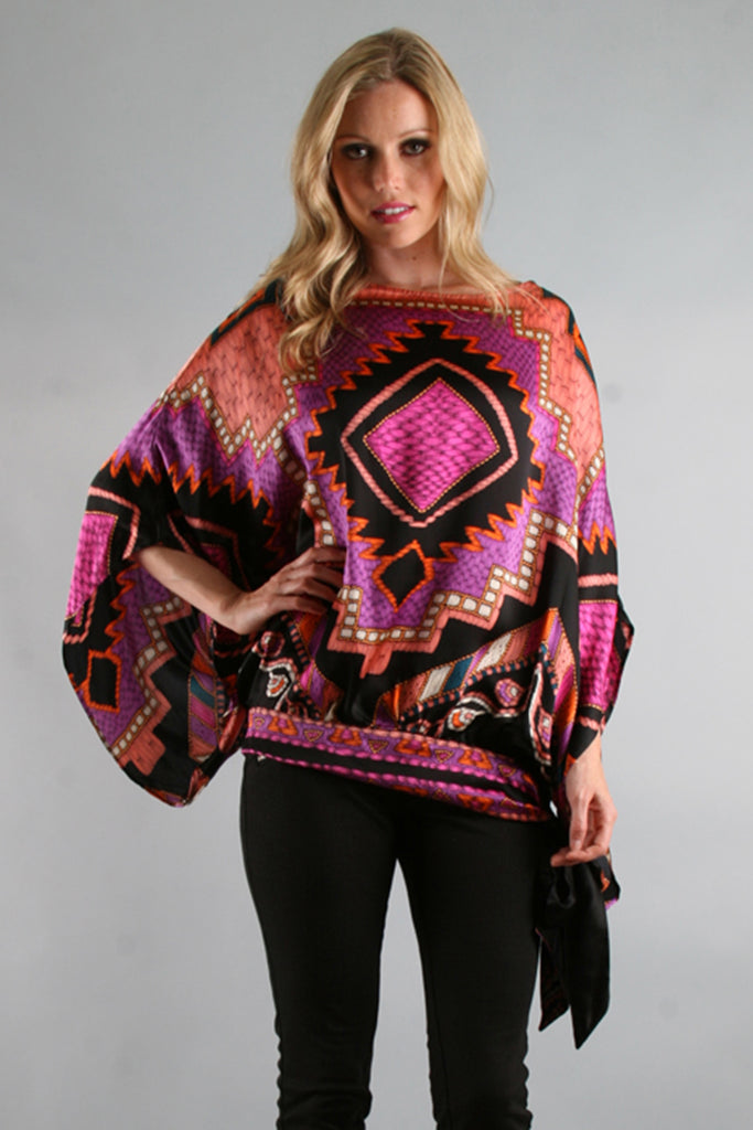 NATIVE BLOUSON TOP (MULTI)-T7490