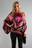 NATIVE BLOUSON TOP (MULTI)-T7490