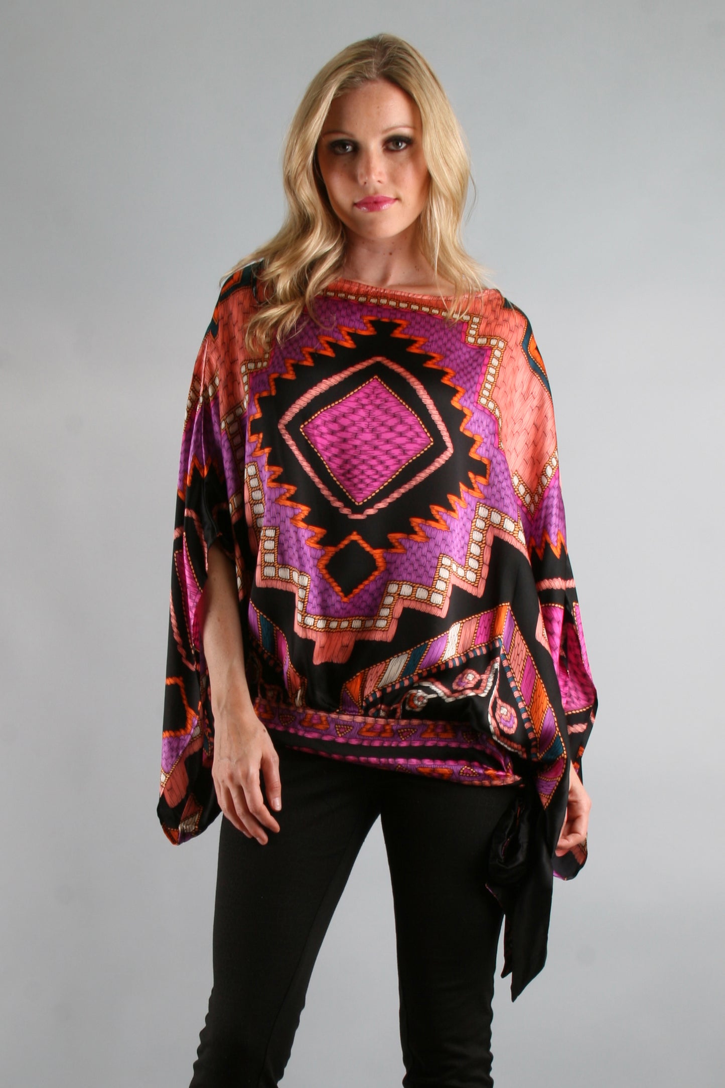 NATIVE BLOUSON TOP (MULTI)-T7490