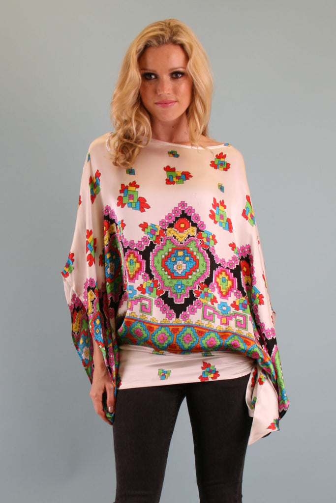 ALEXANDRA BLOUSON TOP(WHITE)-T8083