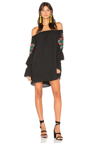 HANA OFF THE SHOULDER DRESS (Black)-CVD1675