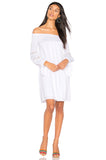 KARISSA OFF THE SHOULDER DRESS (WHITE)-VD1721