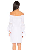KARISSA OFF THE SHOULDER DRESS (WHITE)-VD1721