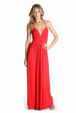 VICTORIANA MAXI DRESS (RED)- VD1054