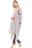 PONCHO SILK DRESS (Grey)- VD1642