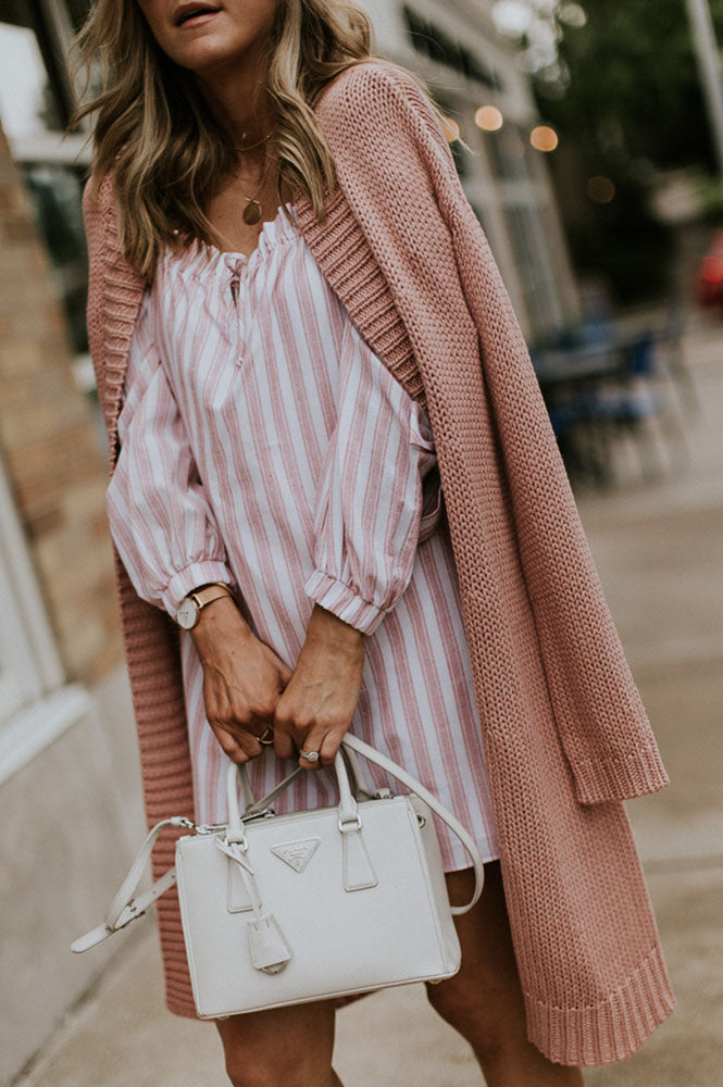 BONNIE OFF THE SHOULDER DRESS (Rose)-VD1799