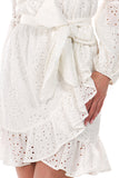 ALANA OFF SHOULDER DRESS (White)- VD2080