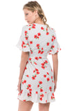 SYLVIE WRAP DRESS (White)- VD2147