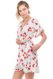 SYLVIE WRAP DRESS (White)- VD2147