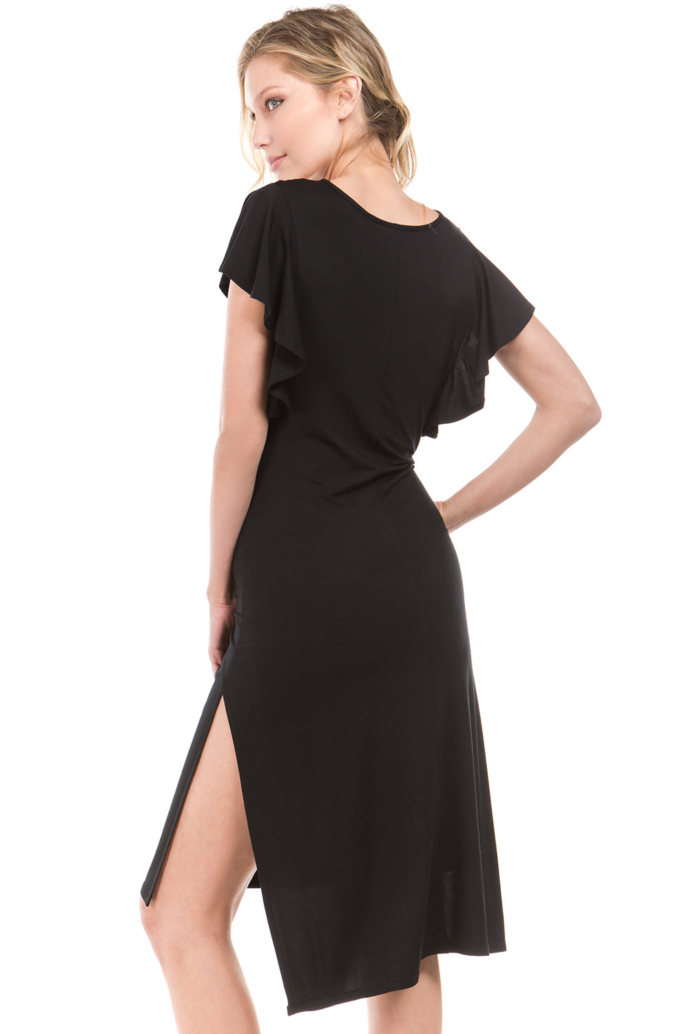 ALMA DRESS (BLACK)- VD2211