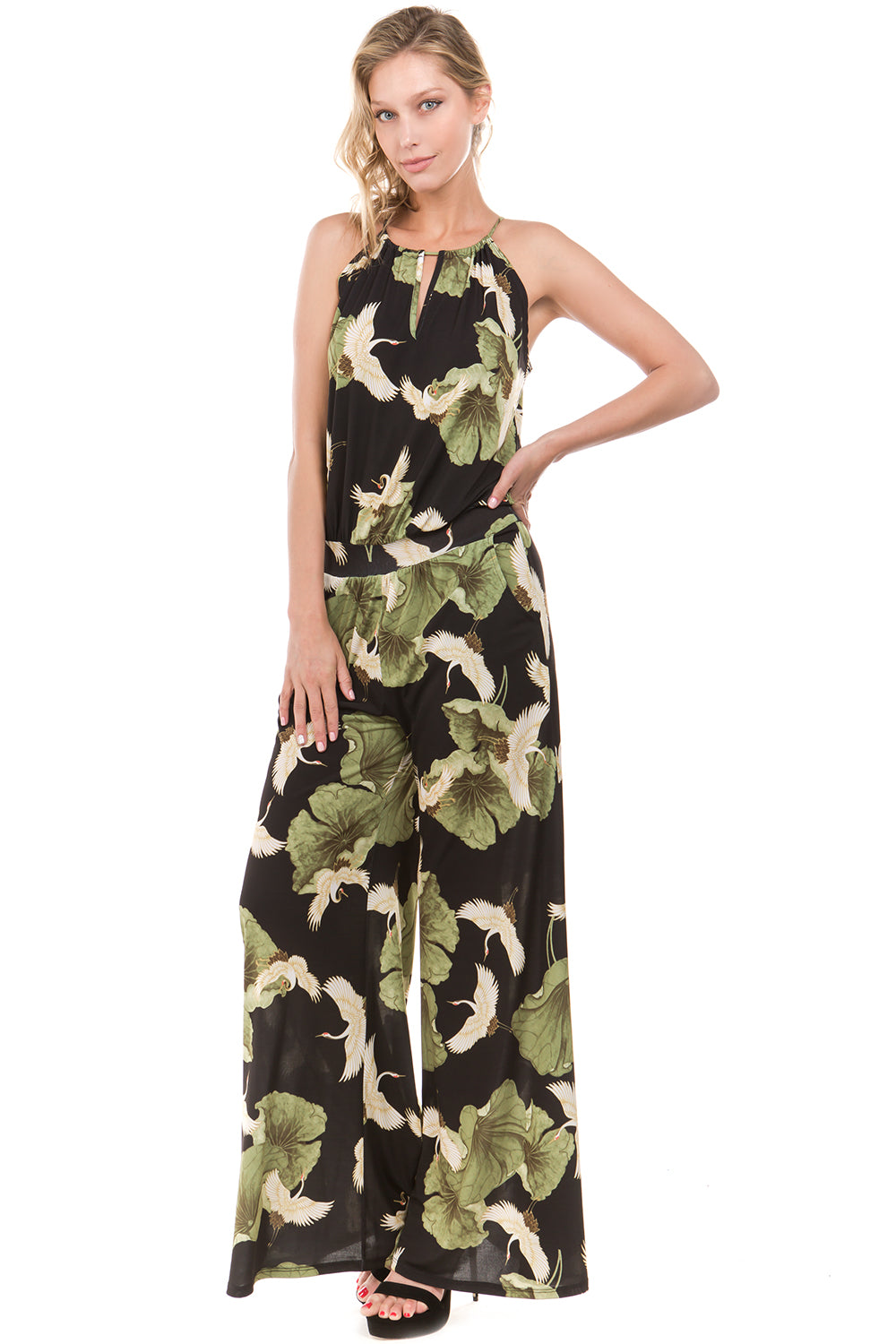 CRANE JUMPSUIT (Black)-VD2217