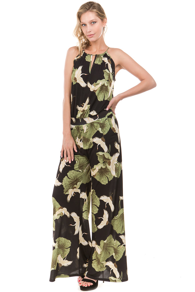 CRANE JUMPSUIT (Black)-VD2217