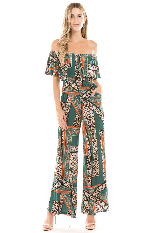 LIVIA JUMPSUIT (Green)- VD2316