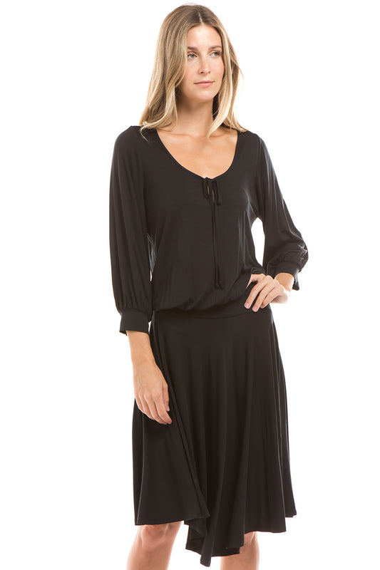 PHOEBE DRESS (BLACK)-VD2347